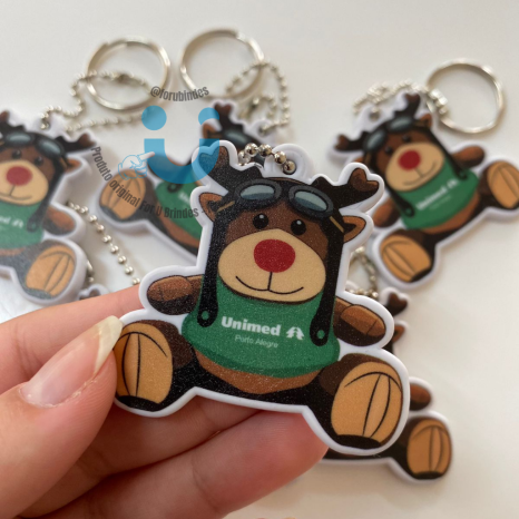 Chaveiro Personalizado Emborrachado Sem Relevo