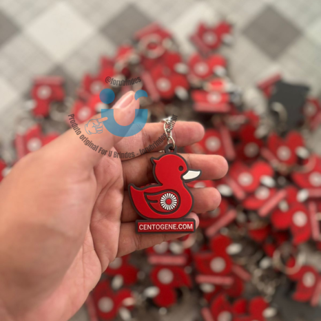 Chaveiro Emborrachado Personalizado em Alto Relevo