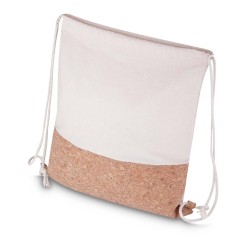 Sacola/Mochila em Algodão e Cortiça 140G/M² (39X37X8,5cm) para Brinde Personalizado