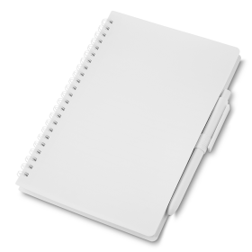Caderno A5 Capa em Pp com Caneta com Logotipo