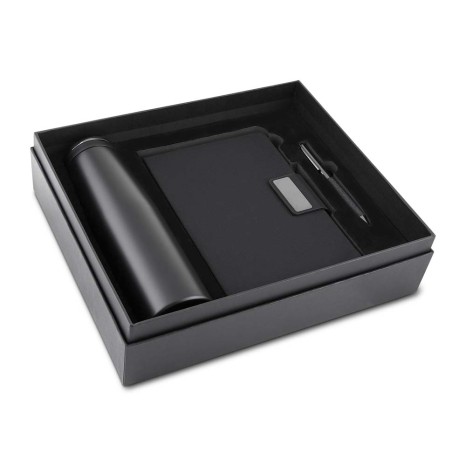 Kit escritório caderno, garrafa e caneta metalica Personalizado