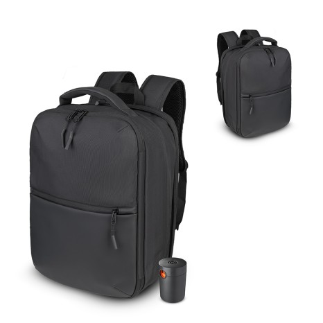 Mochila com compartimento a vácuo e expansor Personalizado