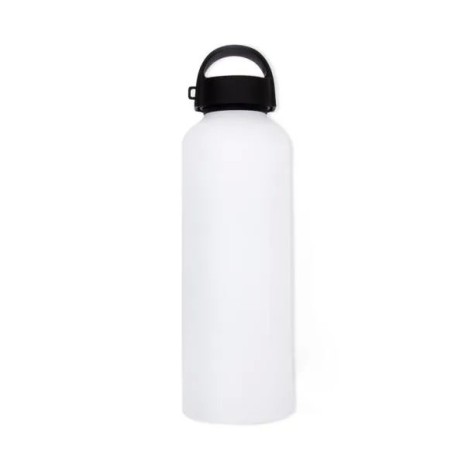 Garrafa em Alumínio Branco 600 Ml Personalizado