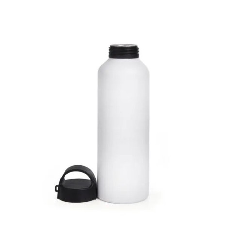 Garrafa em Alumínio Branco 600 Ml Personalizado