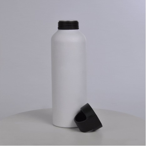 Garrafa em Alumínio Branco 600 Ml Personalizado