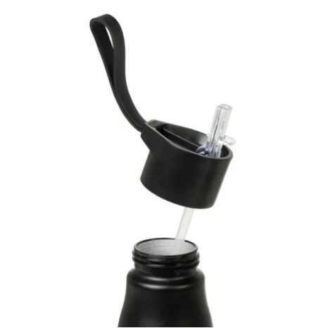 Garrafa em Alumínio Reciclado Preto 750 Ml Personalizado