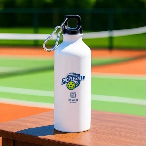 Squeeze em Alumínio Branco 500Ml Personalizado