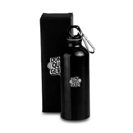 Squeeze em Alumínio Preto 500Ml Personalizado