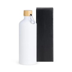 Garrafa em Alumínio Branca 1 Litro Personalizado