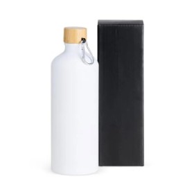 Garrafa em Alumínio Branca 1 Litro Personalizado