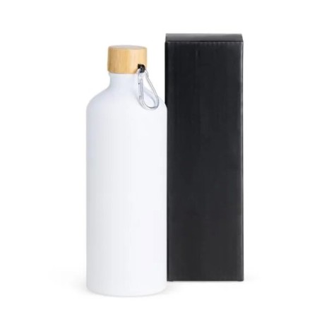 Garrafa em Alumínio Branca 1 Litro Personalizado