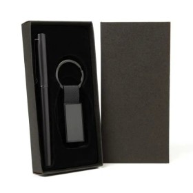 Caneta Roller e Chaveiro em Metal/Pu Personalizada
