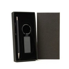 Caneta Chaveiro em Metal Retangular Personalizada