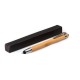 Caneta Esferográfica em Bambu e Metal com Ponta Touch Personalizada