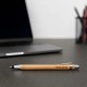 Caneta Esferográfica em Bambu e Metal com Ponta Touch Personalizada
