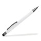 Caneta Esferográfica em Alumínio com Ponta Touch Branca Personalizada