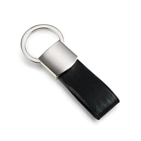Chaveiro em Metal e Material Sintético Preto Personalizado