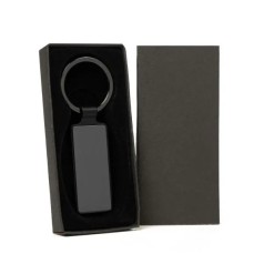 Chaveiro em Metal Cinza/Preto Personalizado