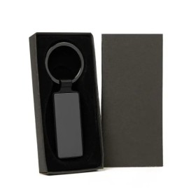 Chaveiro em Metal Cinza/Preto Personalizado