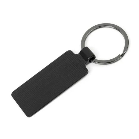 Chaveiro em Metal Cinza/Preto Personalizado
