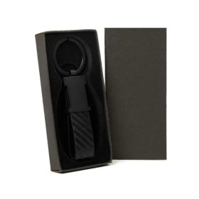 Chaveiro em Metal/Pu Preto Personalizado