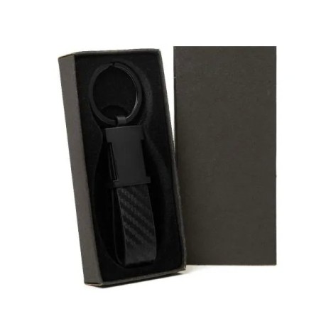 Chaveiro em Metal/Pu Preto Personalizado