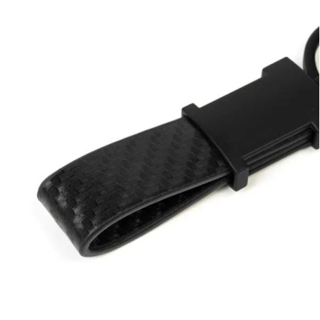 Chaveiro em Metal/Pu Preto Personalizado