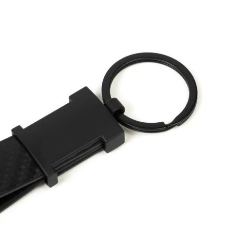 Chaveiro em Metal/Pu Preto Personalizado