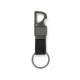 Chaveiro Mosquetão Cinza em Metal/Pu Personalizado