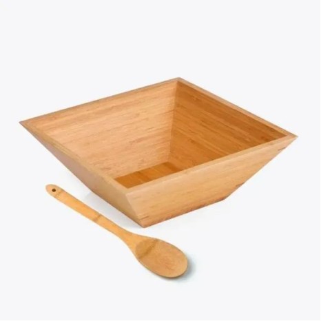 Conjunto para Servir em Bambu 2 Pçs Personalizado