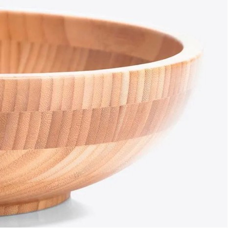 Cumbuca em Bambu com Colher 18cm 400Ml Personalizado