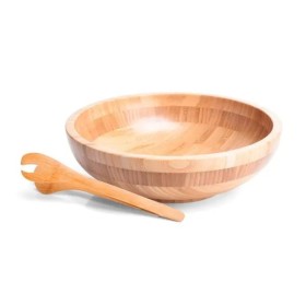 Cumbuca em Bambu com Pegador 22cm 2L Personalizado