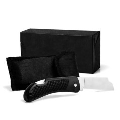 Canivete 3" com Cabo Emborrachado e Bainha em Nylon Personalizado