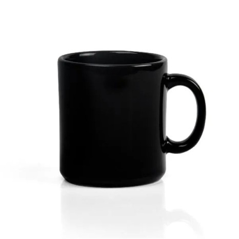 Caneca em Cerâmica Preta 270Ml Personalizada