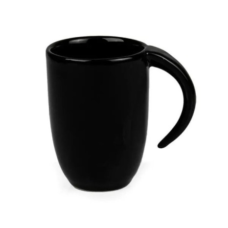Caneca em Cerâmica Preta 350Ml Personalizada