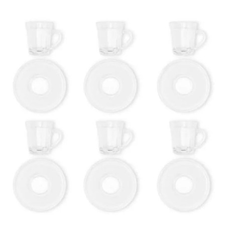 Conjunto de Xícaras Expresso com Pires 6 Pçs Personalizado