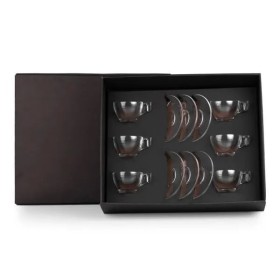 Jogo de Xícaras com Pires 90 Ml 12 Pçs Personalizado