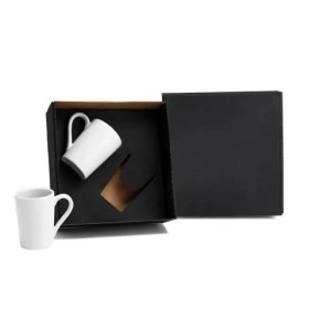 Kit Canecas em Cerâmica Branca 230Ml Personalizado
