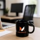 Caneca em Cerâmica Preta 270Ml Personalizada