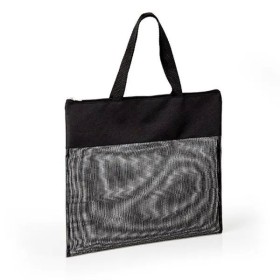 Sacola de Mão em Nylon 600 e Tela Sanet Preta Personalizado