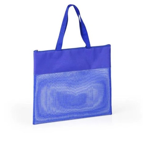 Sacola de Mão em Nylon 600 e Tela Sanet Azul Personalizado