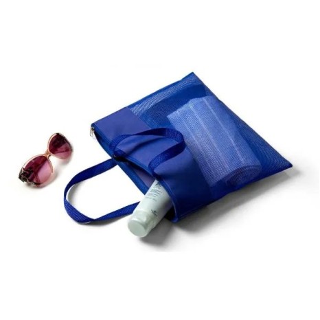 Sacola de Mão em Nylon 600 e Tela Sanet Azul Personalizado