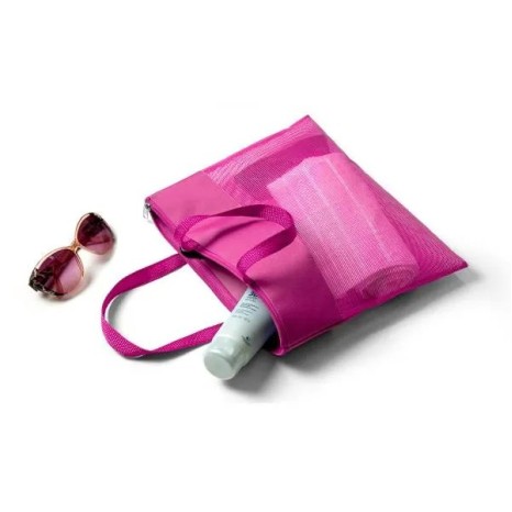 Sacola de Mão em Nylon 600 e Tela Sanet Rosa Personalizado