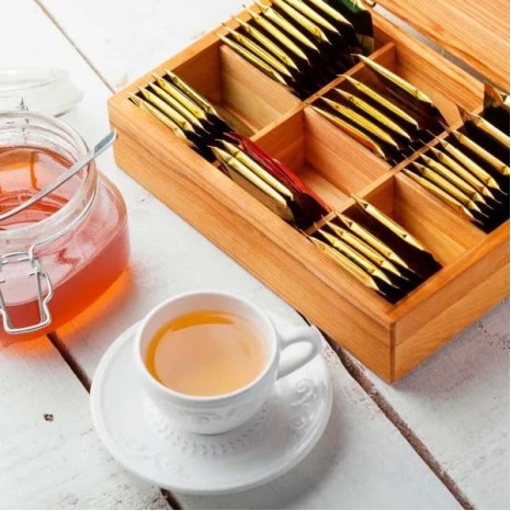Caixa para Chás em Bambu / Poliestireno Personalizada