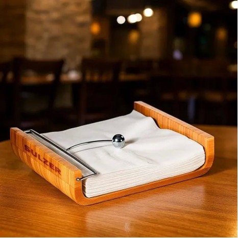 Porta-Guardanapos em Bambu Cancun Grande Personalizado