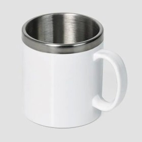 Caneca em Aço Inox/Poliestireno 300 Ml Personalizada