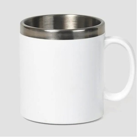 Caneca em Aço Inox/Poliestireno 300 Ml Personalizada