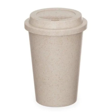 Copo em Fibra de Bambu com Tampa 450Ml Personalizado