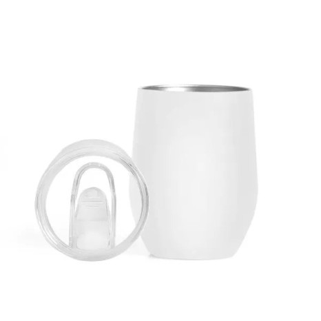 Copo Térmico com Tampa Branco 340 Ml Personalizado