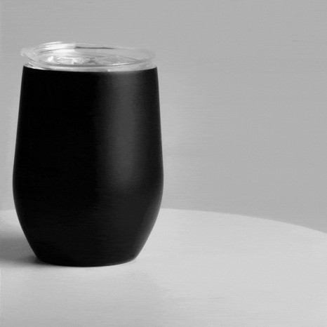 Copo Térmico com Tampa Preto 340 Ml Personalizado